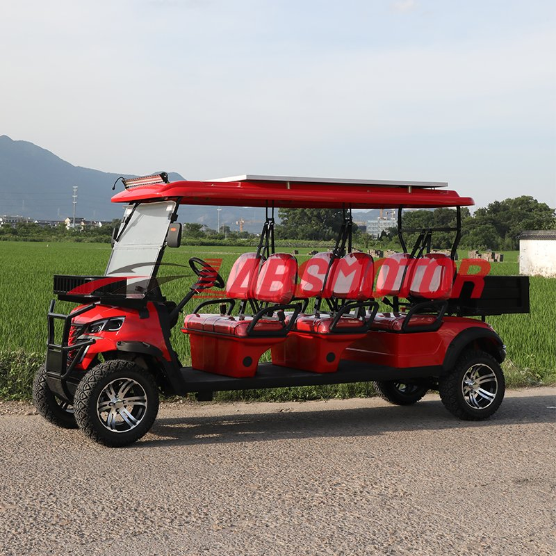 New Lifted 48V 72V off Road Electric Golf Carts 4 Seats 4 Wheel Lithium 4 Seat Solar Golf Cart