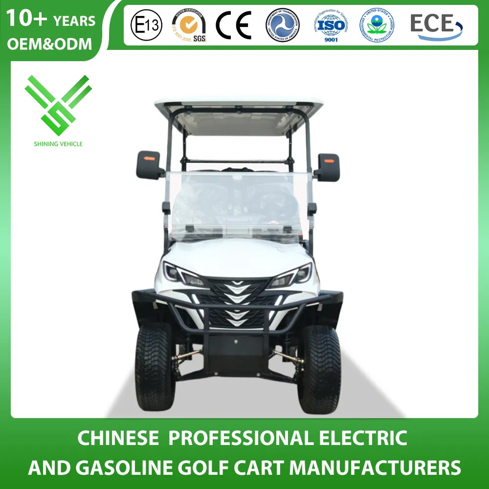 Shininglsv 6 Seat 48V Lithium Resort Shuttle Transport Vehicle Golf Cart