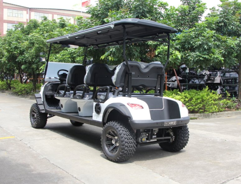 Chinese Custom Golf Car Cars Luxury 48V Lead-Acid Battery 6 Person 6 Seater Seat Electric Golf Cart