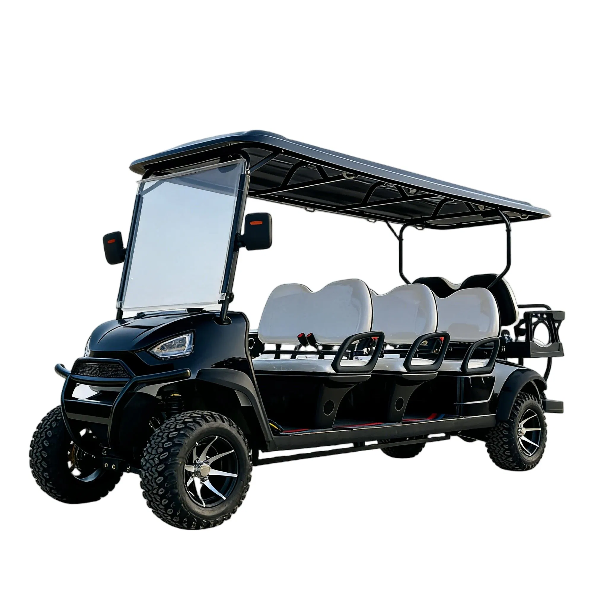Large Capacity 8 Seater Electric Golf Cart Comfortable Electric Shuttle Cart for Park &amp; Campus