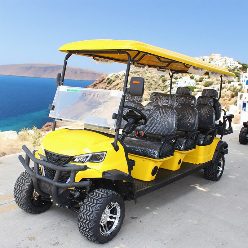 New Design Electric Shuttle Bus Customized 8 Seats Electric Car for Hotel &amp; Airport 8 Seater Golf Cart for Sale