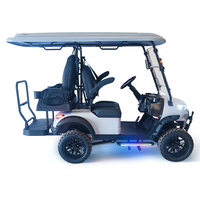 Durable Build Anti - Roll Bars Electric Golf Cart with High-Back Rest