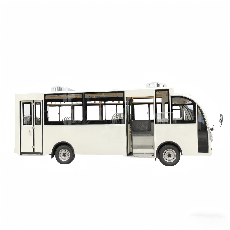 Close 23 Seater Passenger City Vehicle Tourist Shuttle Electric Mini Sightseeing Bus Cart with Air Conditioner for Sale