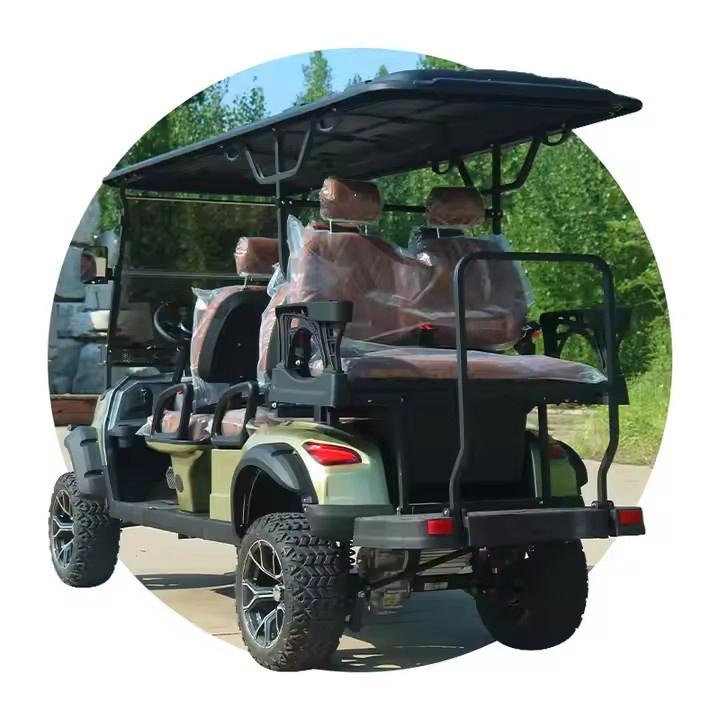 Small Farm Work Utility Cargo/Goods Pickup Golf Cart with Cargo Box Electric Golf Buggy with Cargo Bed/Tray Self Dumping
