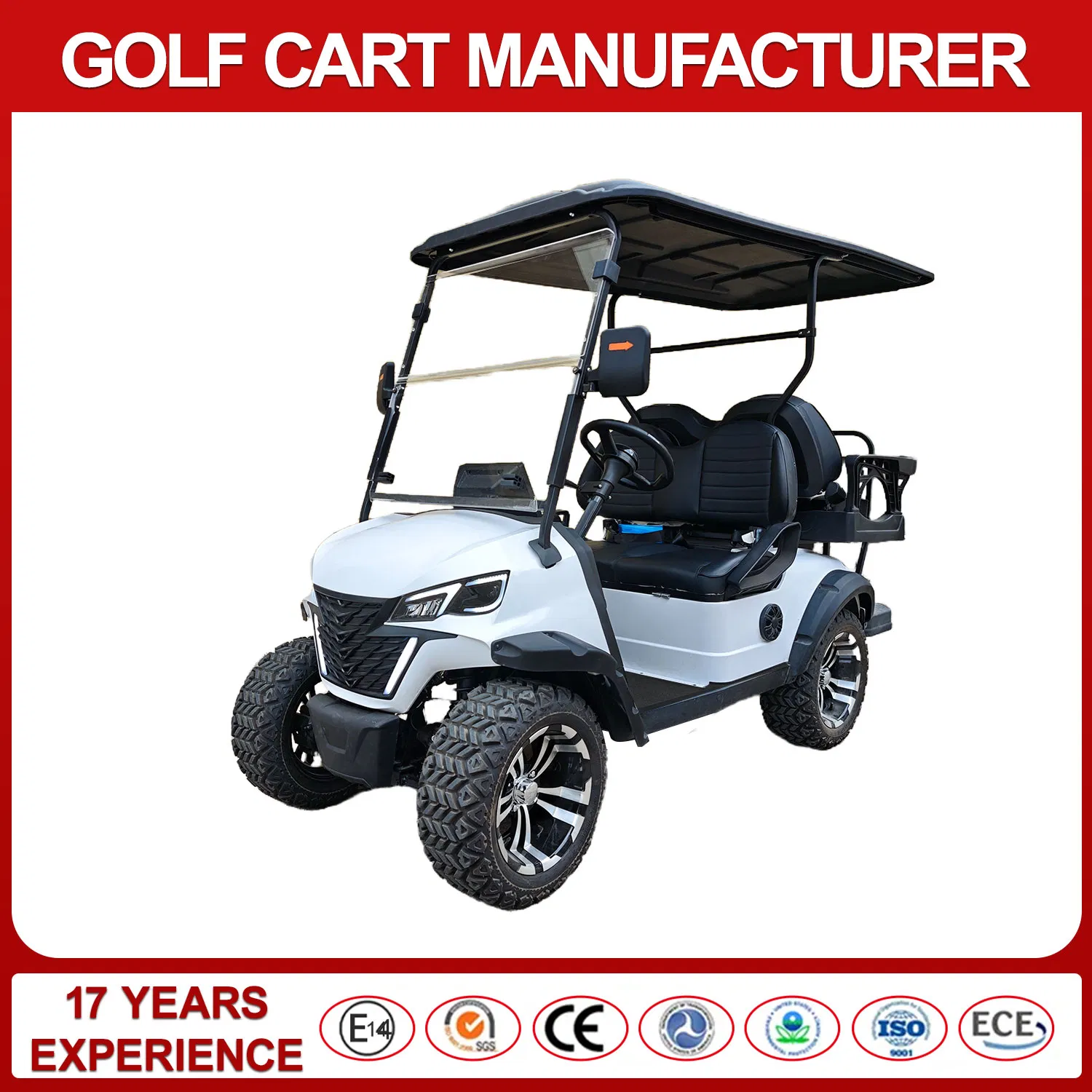 4-Seater Electric Shuttle Cart for Airport/Hotel Guest Transfer with Quick Charge