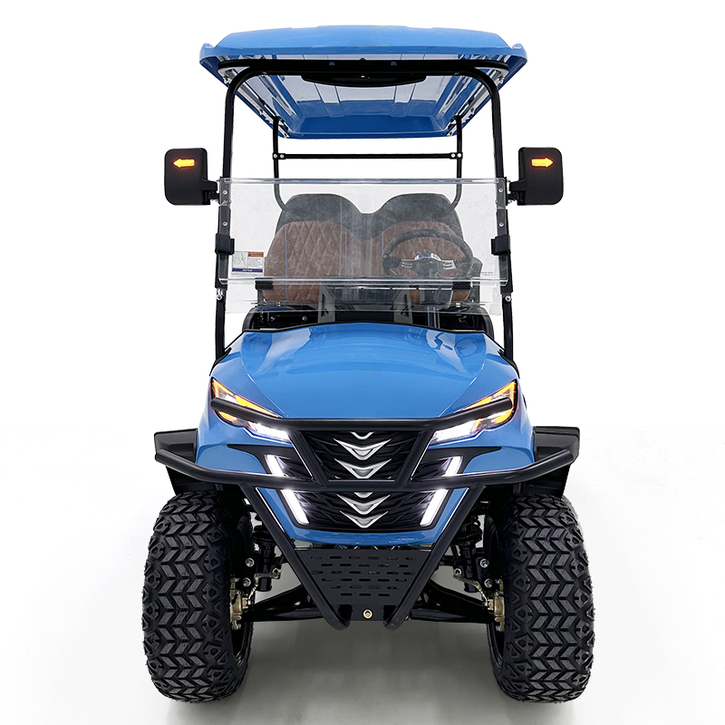 Ultra Quiet Anti - Roll Bars Electric Golf Cart with High-Back Rest