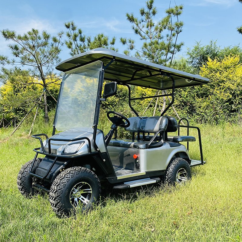 4-Seater Reception Hotel Airport Shuttle Electric Golf Cart, Low-Speed with Customizable Colors Golf Cart