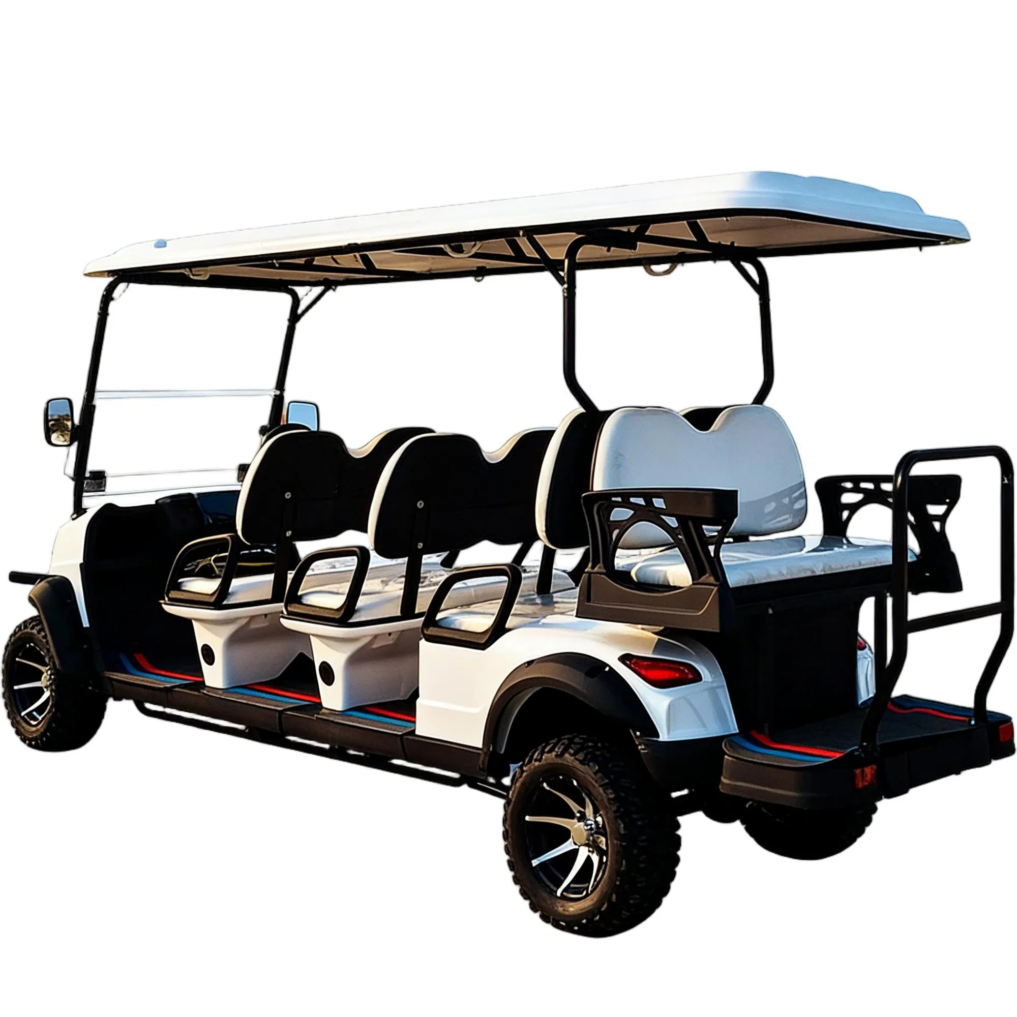 Large Capacity 8 Seater Electric Golf Cart Comfortable Electric Shuttle Cart for Park &amp; Campus