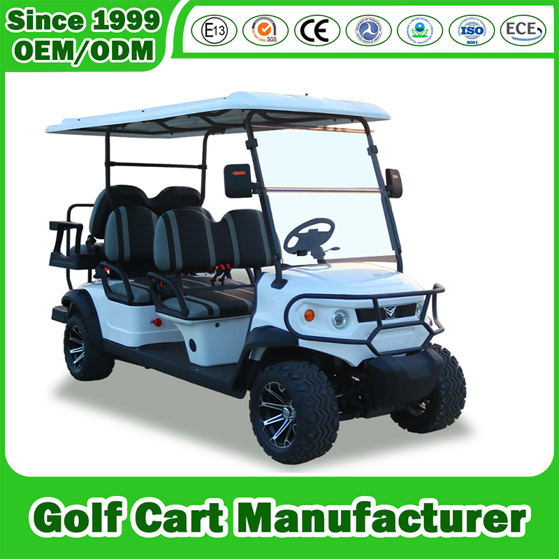 Electric Sightseeing Golf 2/4/6/8/10 Seater Mini Electric Hunting off Road Club Car Buggy 48V 72V Golf Cargo Cart with Lithium/Lead Acid Battery/Solar Panel CE