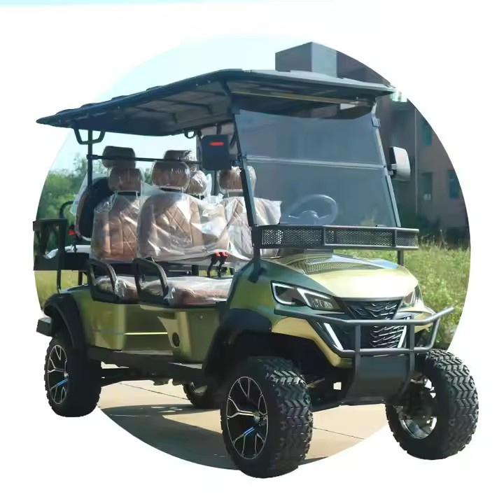 Small Farm Work Utility Cargo/Goods Pickup Golf Cart with Cargo Box Electric Golf Buggy with Cargo Bed/Tray Self Dumping