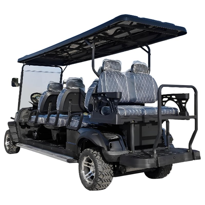 New Model 2+2 Electric Golf Cart Popular Comfortable Folding Club Sightseeing Car