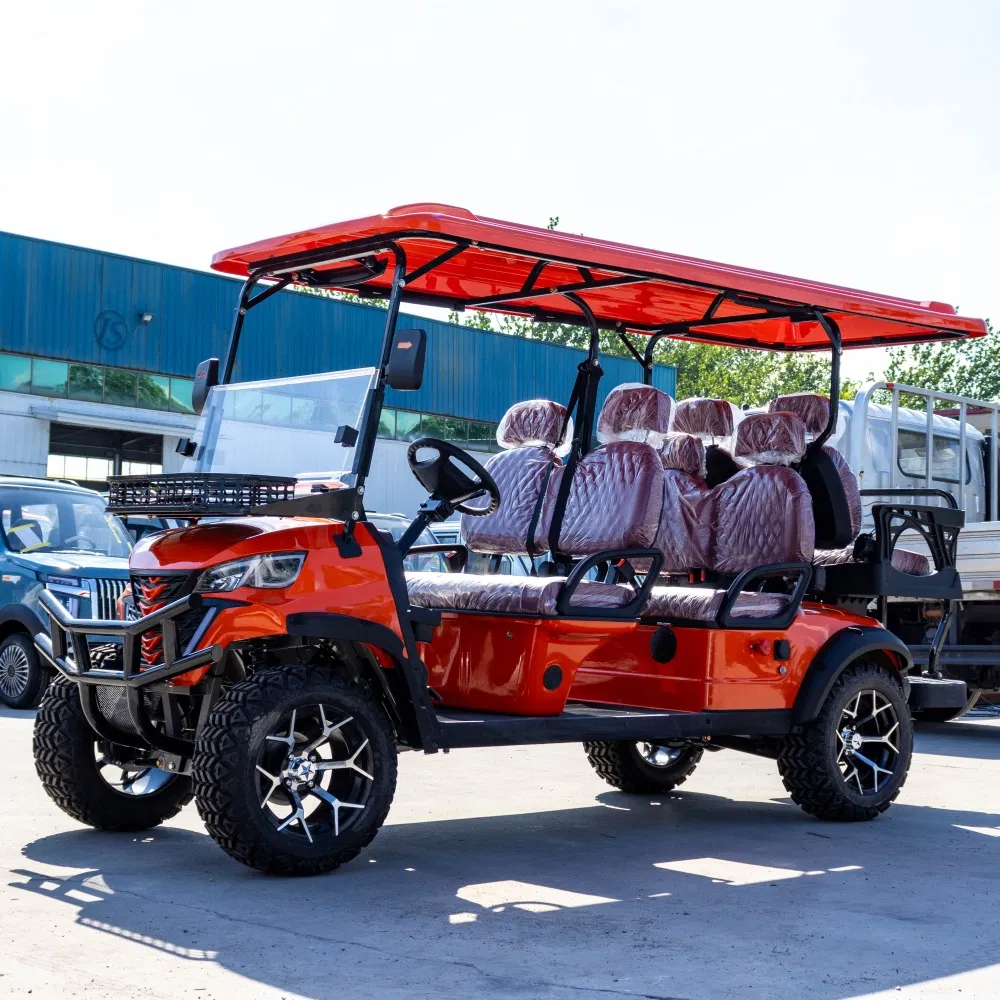 2024 Latest High Quality Multi-Purpose Lithium Battery Electric Golf Cart with Folding Windshield