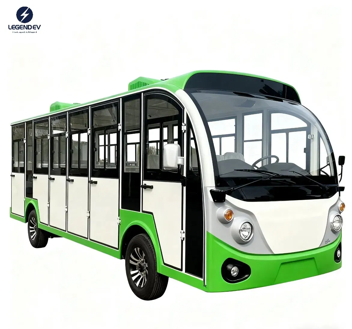 Close 23 Seater Passenger City Vehicle Tourist Shuttle Electric Mini Sightseeing Bus Cart with Air Conditioner for Sale