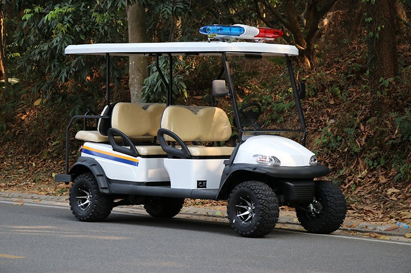 Lifted Electric Security Patrol Golf Buggy 6 Passenger