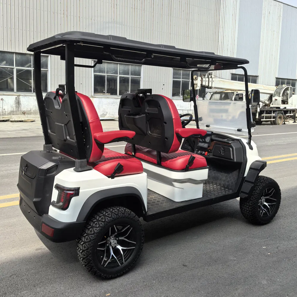 Reliable and Safe Braking 40km/H Max Speed 4 Seater Electric Golf Cart for High-End Resorts
