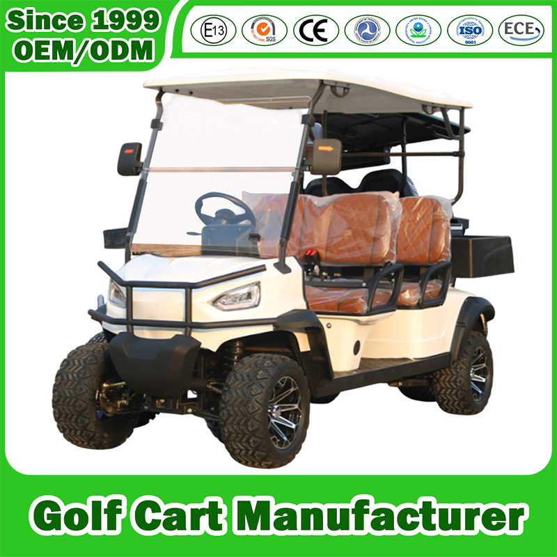 Golf Cart Manufacturer Electric 2+2/4+2/6+2 Seats 2/4/6/8 Person Sighting Shuttle Street Legal 48V/72V Lithium Lifted Utility Offroad Hunting Buggy Club Car