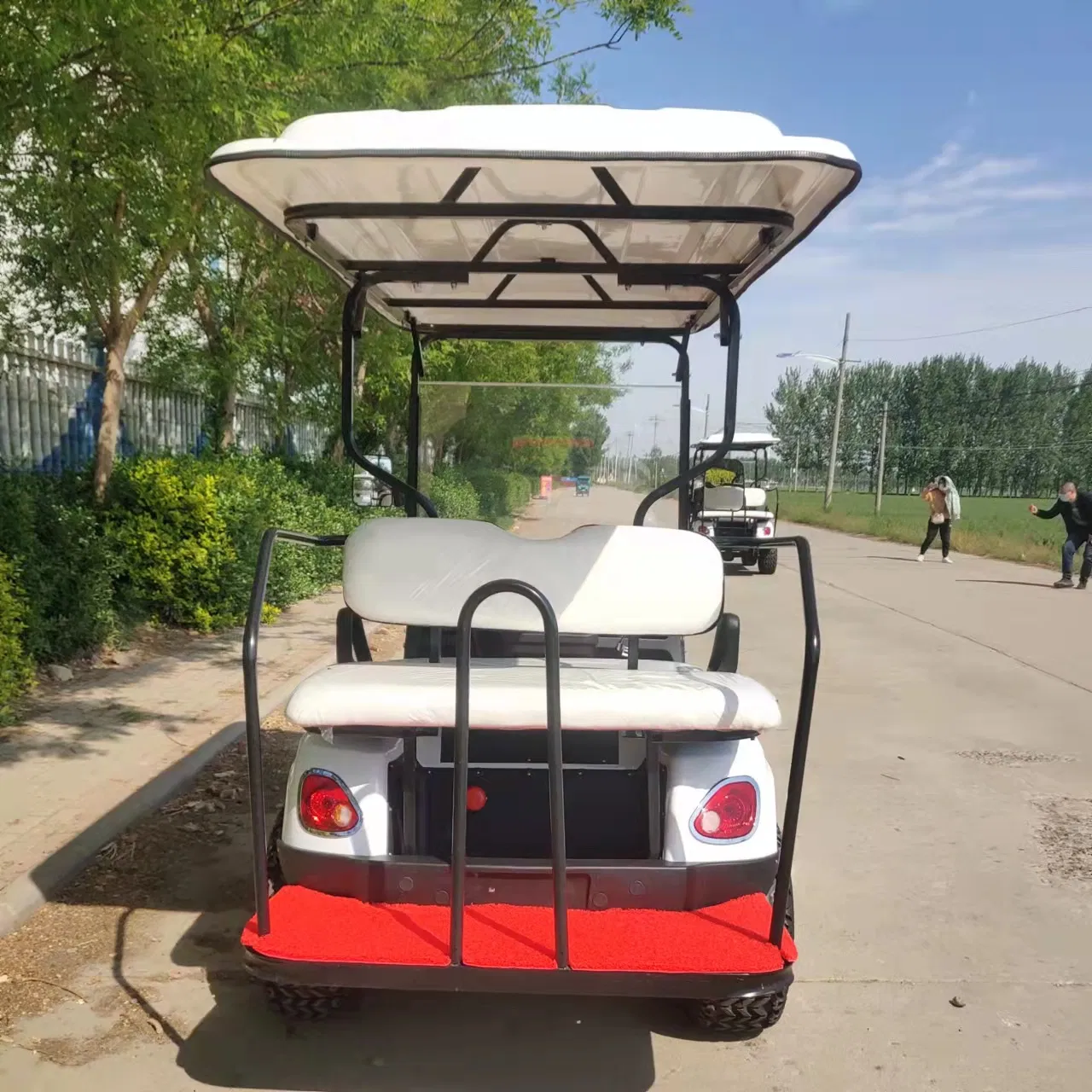 8 Seater 48/60/72V 4000/5000/7000W Tourist Car Solar Panels Electric Golf Cart