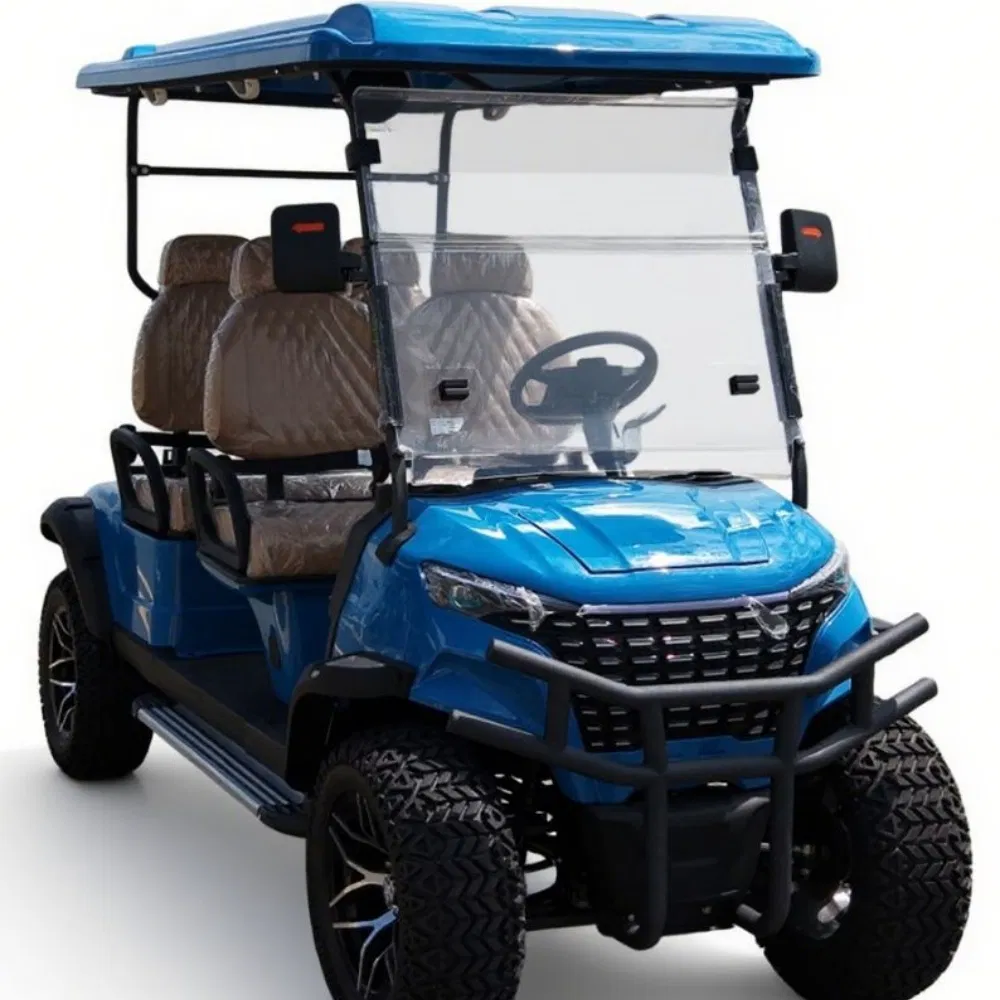 Energy Saving Electric Sightseeing Vehicle for Campus Travel with Strong Chassis Cart