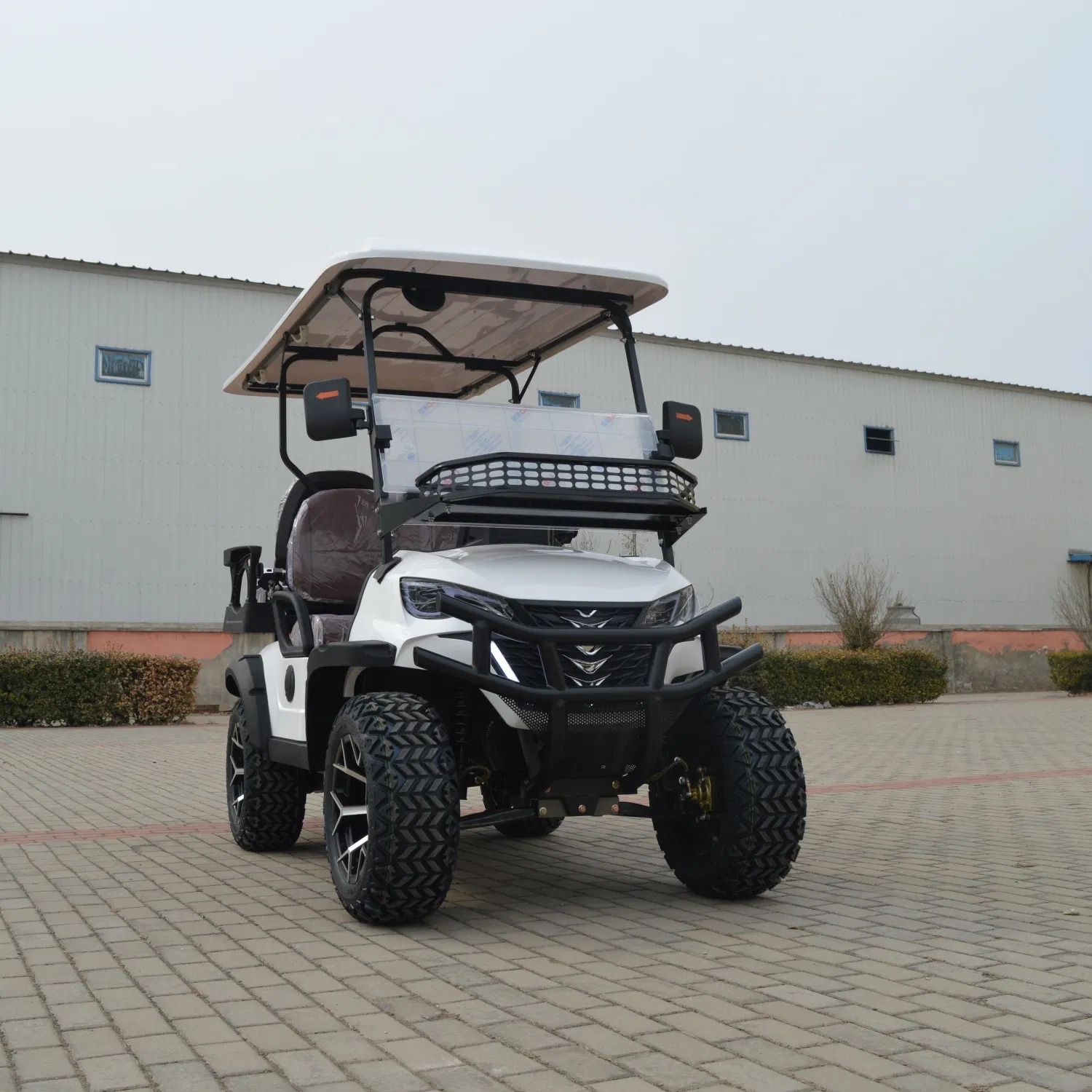 4 Passengers Electric Golf Cart Blue Color Club Car Golf Cart Airport Electric Shuttle Car