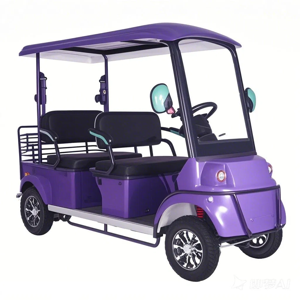 Intelligent Control System Quiet Operation Campus Event Support Airport Transport 4 Seat Golf Cart Electric Golf Cart