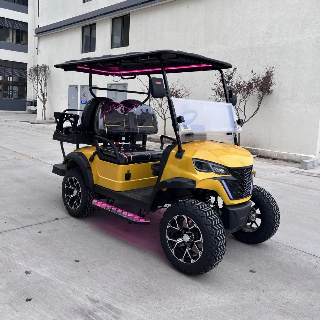 Luxury Tourist Street Legal Electric Buggy High Speed 4 Seat Utility Golf Cart