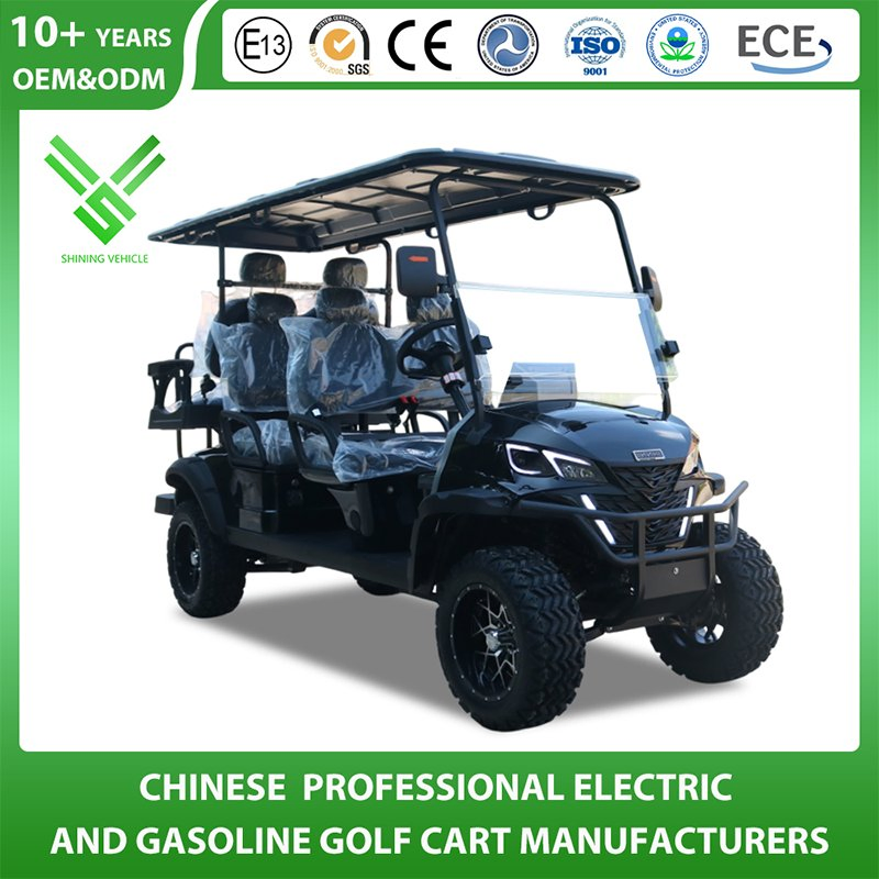 New 6 Person Smart Electric Golf Car 6 Seater Solar Golf Cart