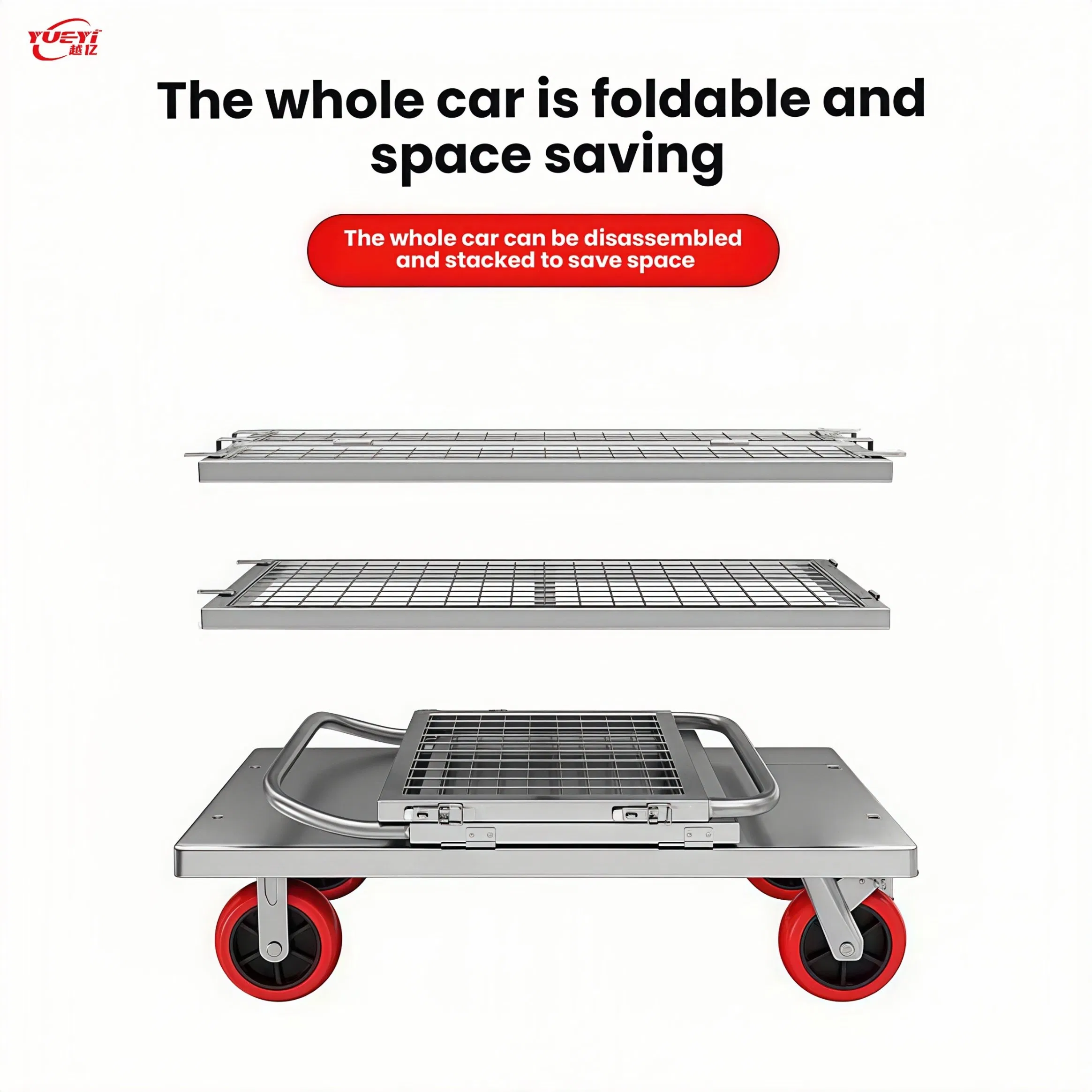 Heavy Duty Industrial Transport Cart for Efficient Material Handling and Warehouse Logistics Large Capacity Metal Roll Containers