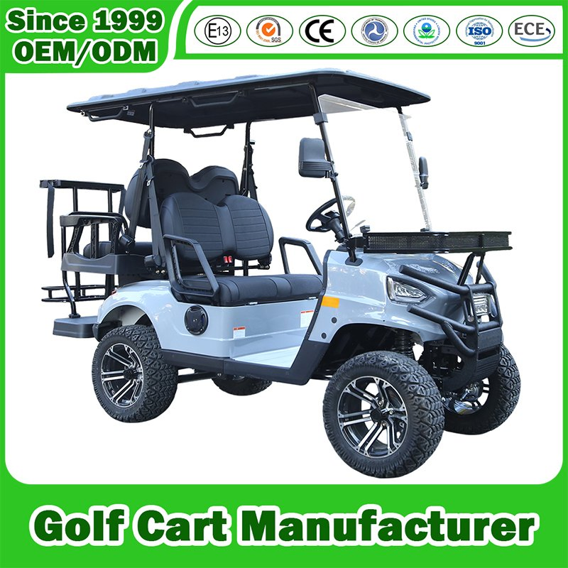 Golf Cart Manufacturer Electric 2+2/4+2/6+2 Seats 2/4/6/8 Person Sighting Shuttle Street Legal 48V/72V Lithium Lifted Utility Offroad Hunting Buggy Club Car