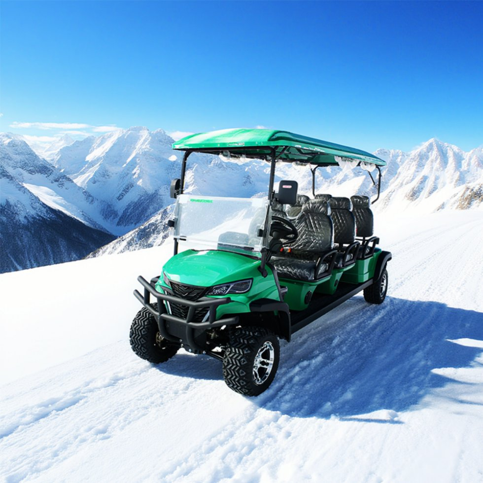 Hot Sale 5kw Farm Utility off Road Electric 6 Seaters Golf Cart with Folding Windshield