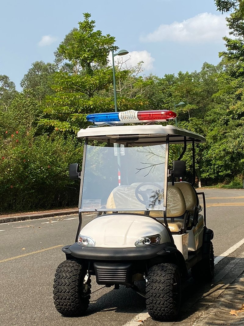 Lifted Electric Security Patrol Golf Buggy 6 Passenger
