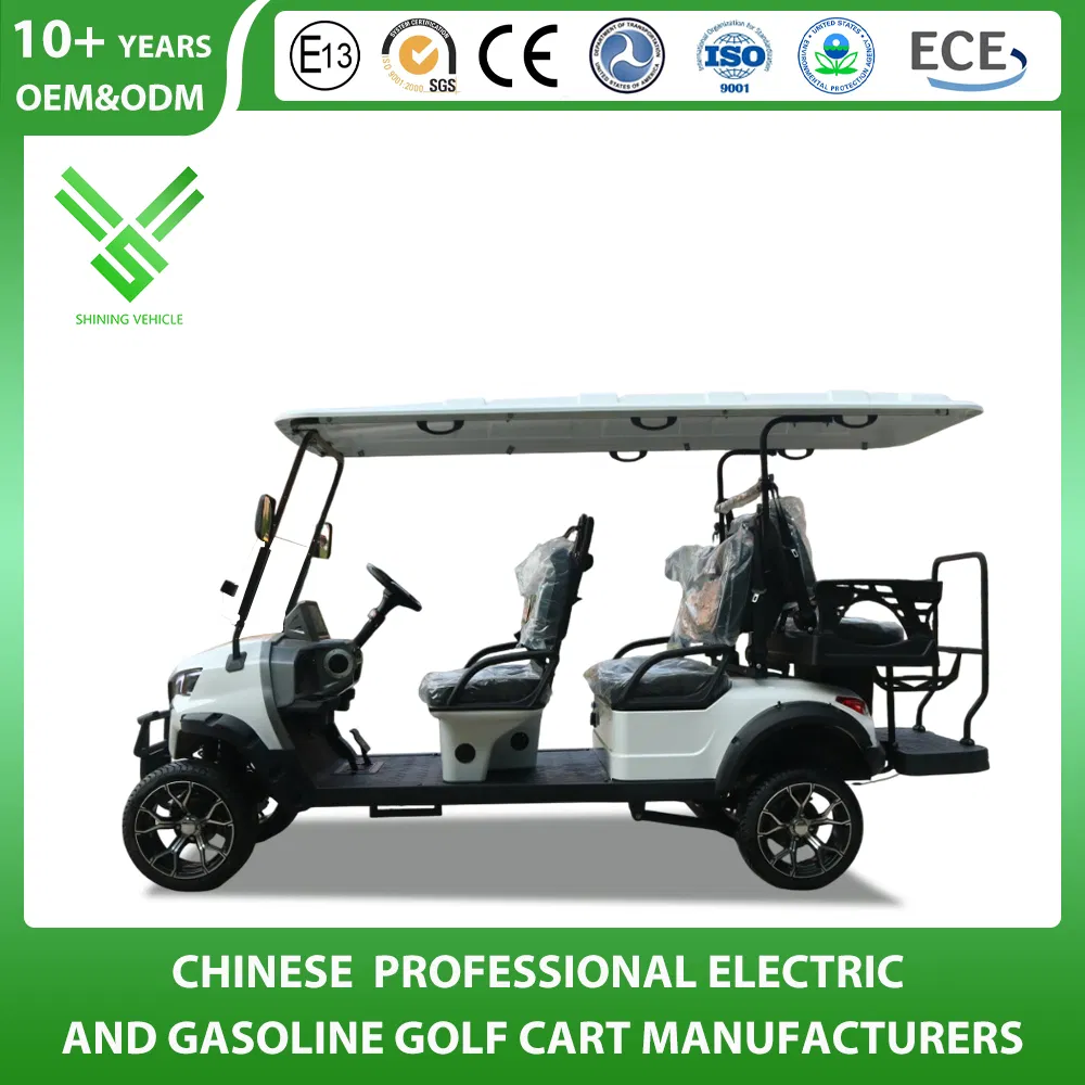 Shininglsv 6 Seat 48V Lithium Resort Shuttle Transport Vehicle Golf Cart