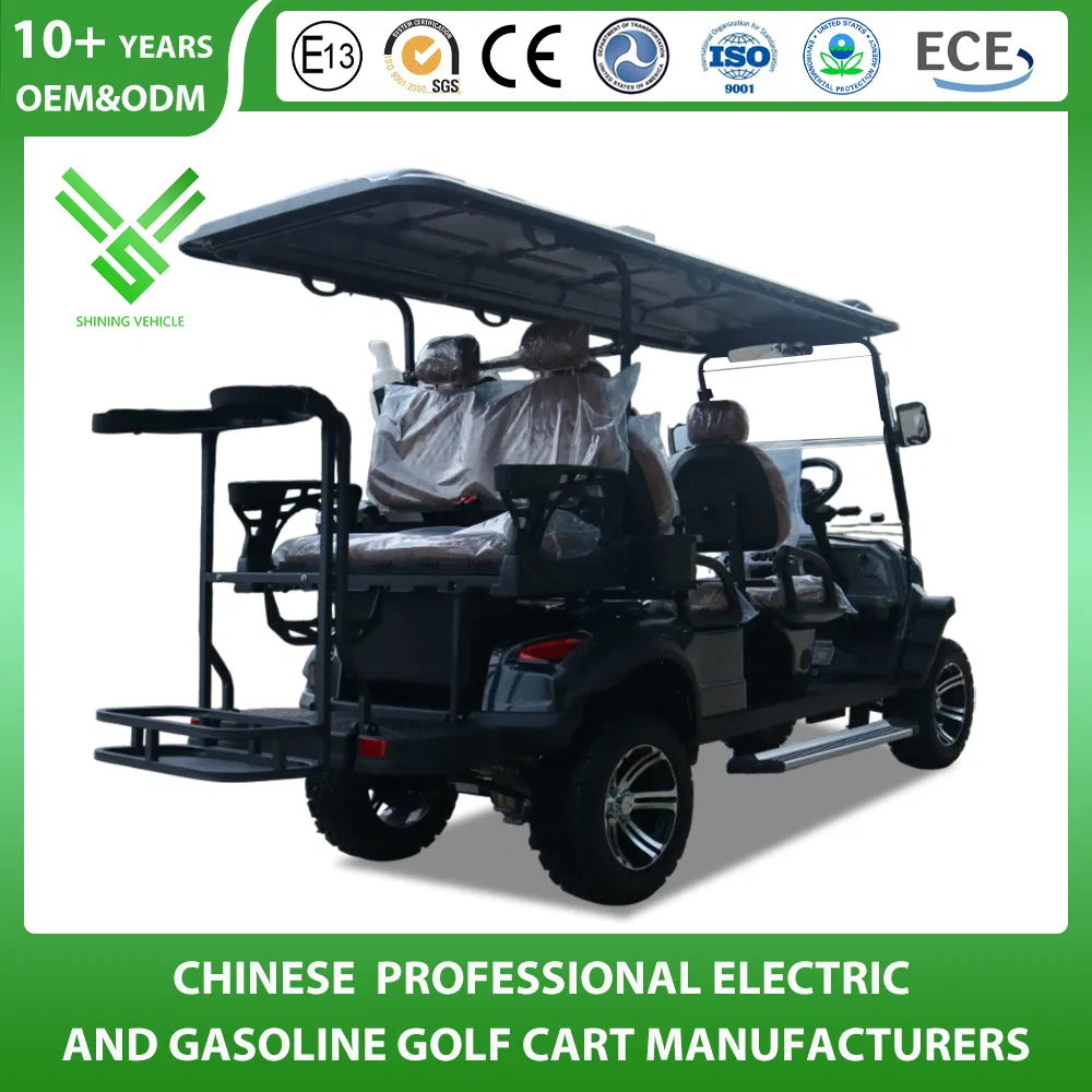 Golf Cart Manufacturer New Design Strong Power Lithium Battery 2+2/4+2/6+2 Seats 2/4/6/8 Person Hunting Tourist Car Electric 48V/72V Lifted Club Offroad Buggy