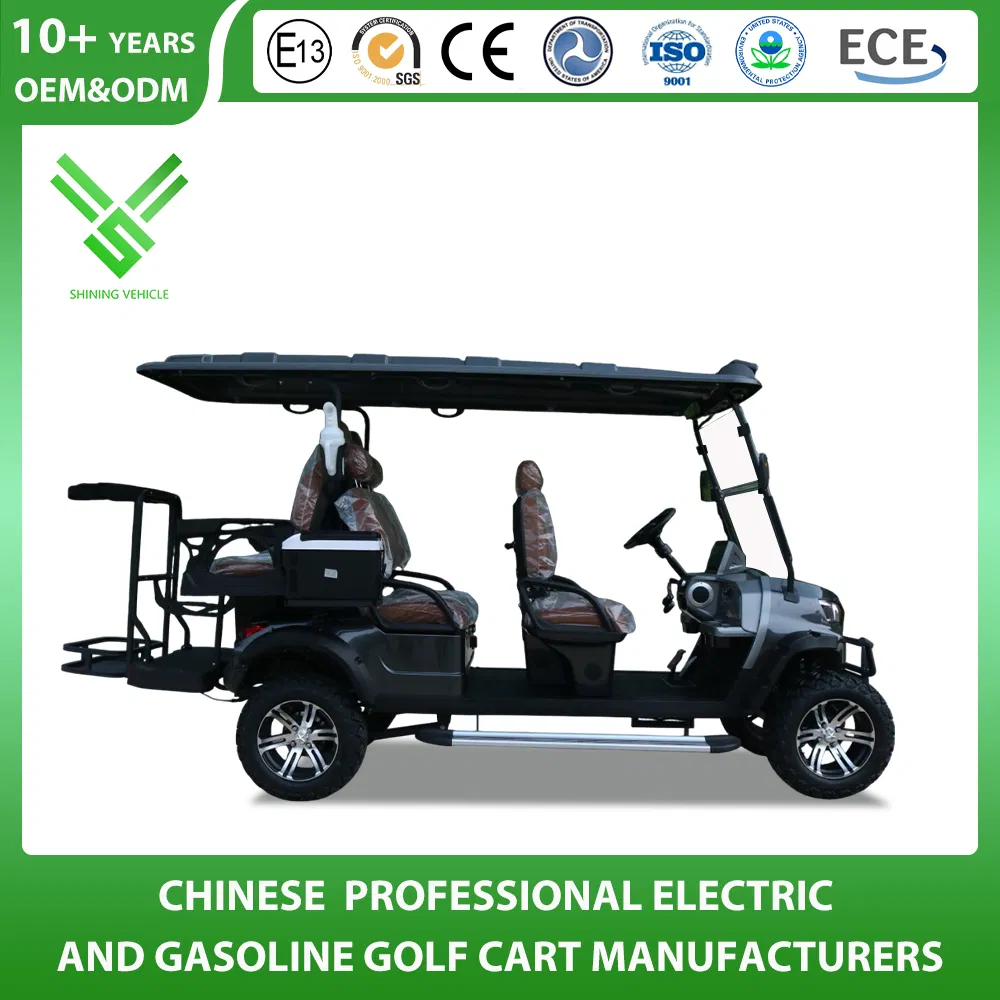 Golf Cart Manufacturer New Design Strong Power Lithium Battery 2+2/4+2/6+2 Seats 2/4/6/8 Person Hunting Tourist Car Electric 48V/72V Lifted Club Offroad Buggy