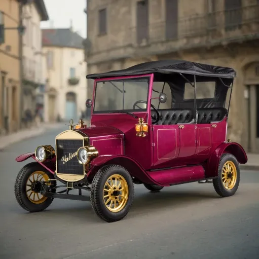 Retro Golf Cart View 1