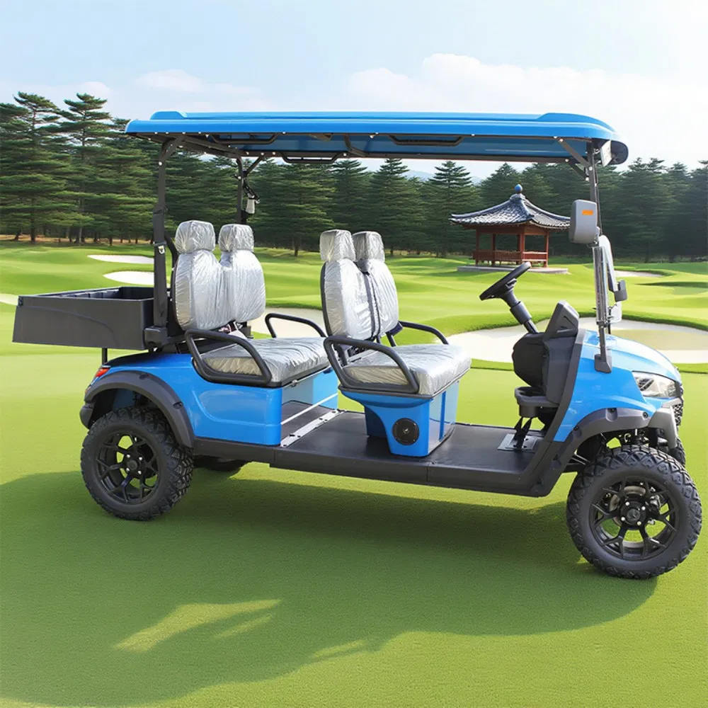 4 Seater Lithium Electric Golf Cart 4X4, Forward Facing Seats &amp; Enclosed