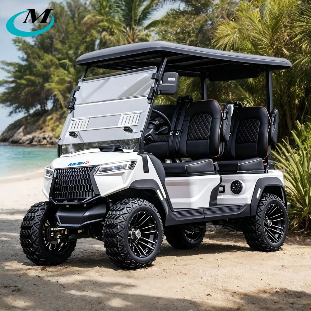 Very Powerful Slope Lifted 6 Person/4 Person Seater Luxury 4WD off Road Street Legal 48/60V Lithium Battery 7.5kw Motor Electric/Gas Buggy Hunting Golf Cart