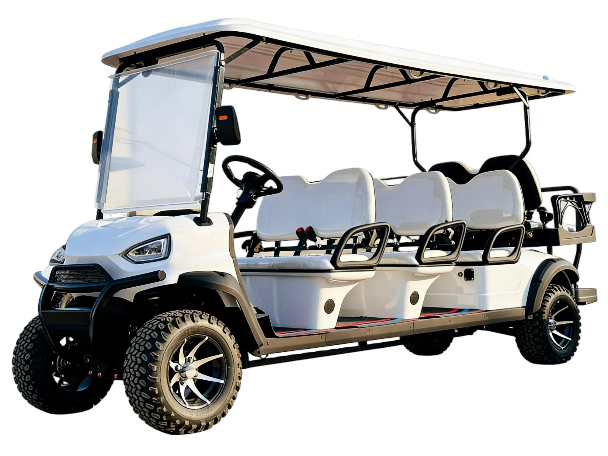 Large Capacity 8 Seater Electric Golf Cart Comfortable Electric Shuttle Cart for Park &amp; Campus