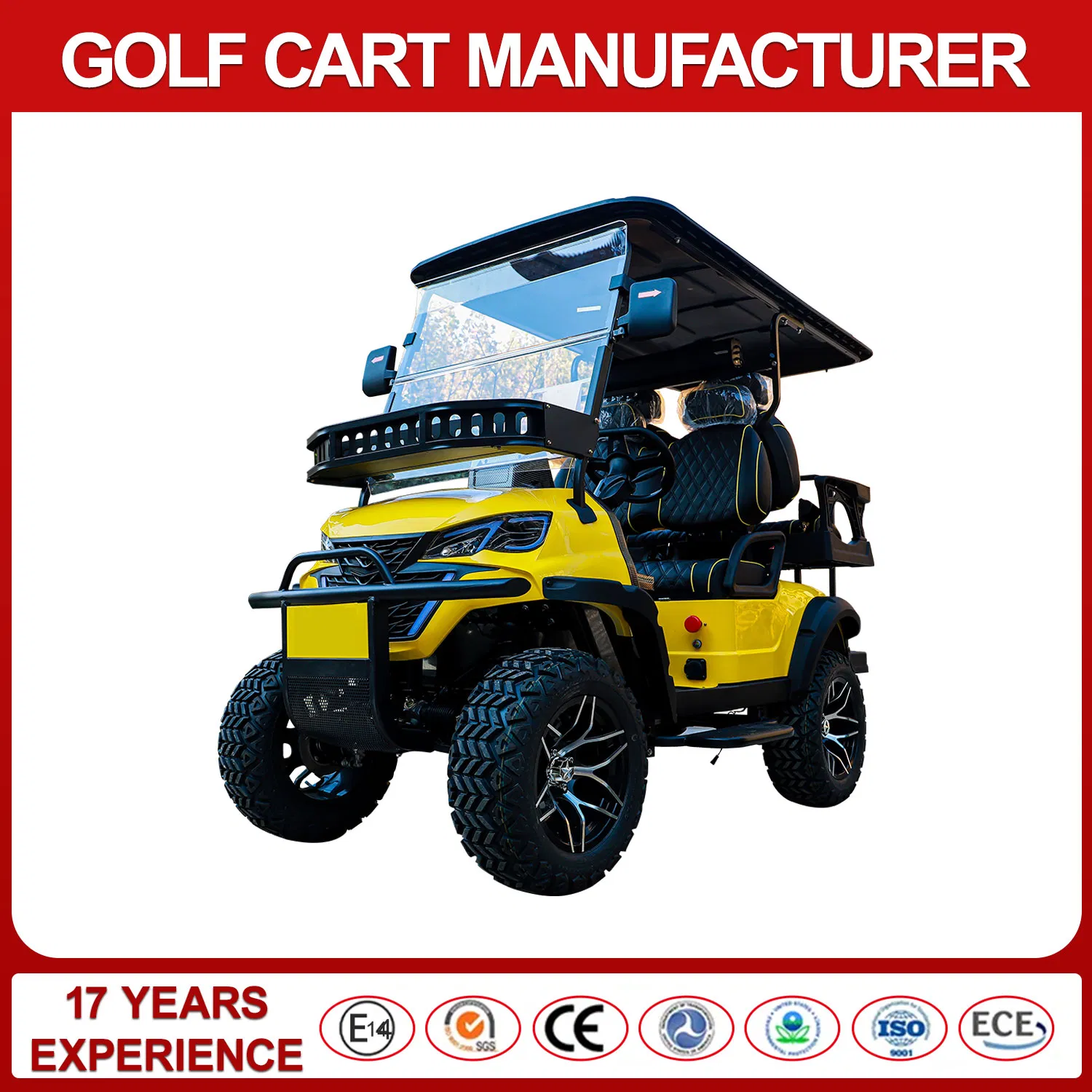 4-Seater Electric Shuttle Cart with 60km Range Airport/Hotel/Campus Transport