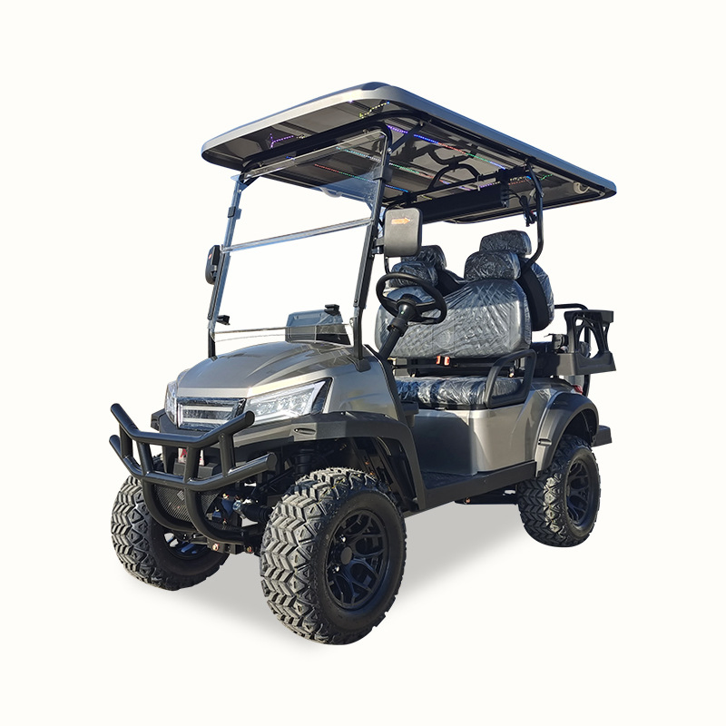 Electric 4 Passenger Golf Cart Power Steering for Sightseeing Farm Utility Tasks