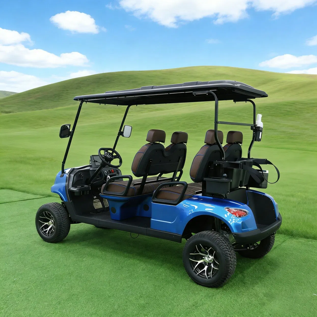 Luxury D Model Logo Customized 4 Forward Seater Electric Custom Golf Cart