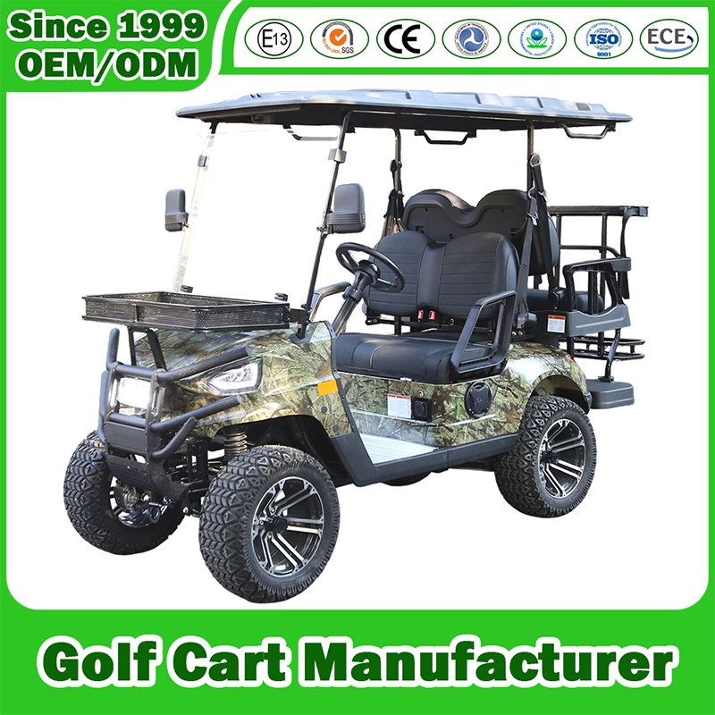 Golf Cart Manufacturer Electric 2+2/4+2/6+2 Seats 2/4/6/8 Person Sighting Shuttle Street Legal 48V/72V Lithium Lifted Utility Offroad Hunting Buggy Club Car