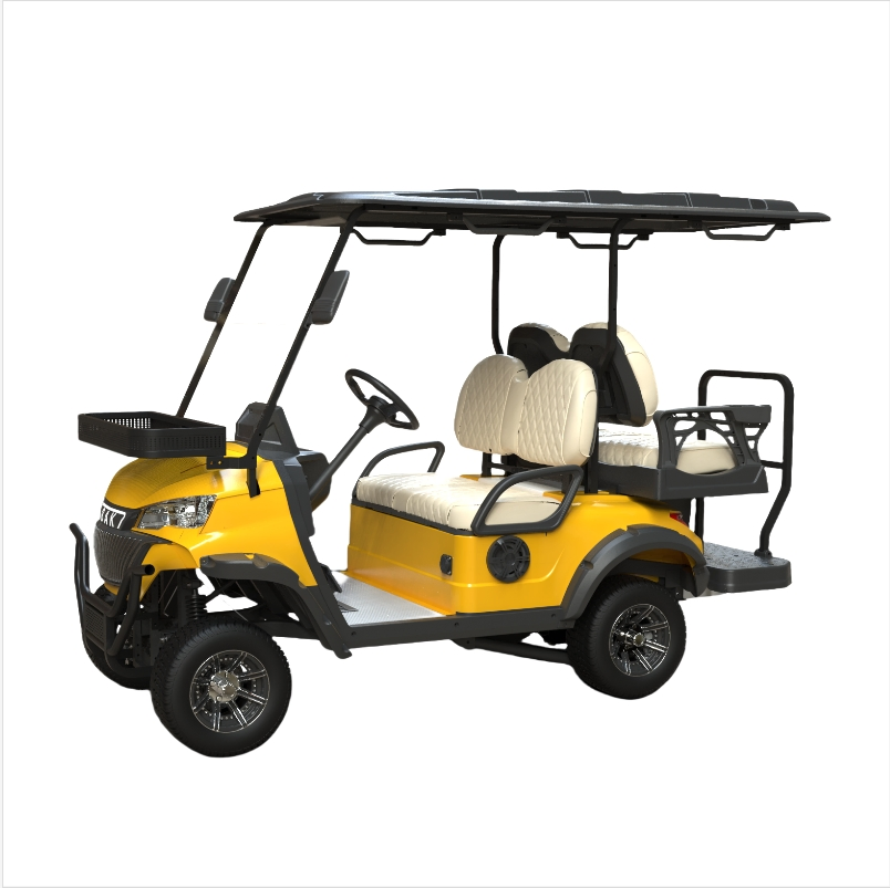 4 Seater Electric Golf Cart Shuttle Sightseeing Bus for Resort Use