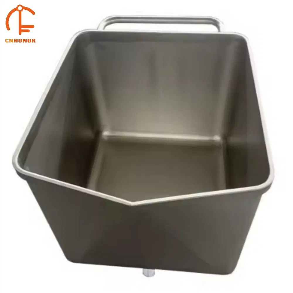 Durable Mobile Meat Transport Cart for Industrial Slaughtering and Processing Lines