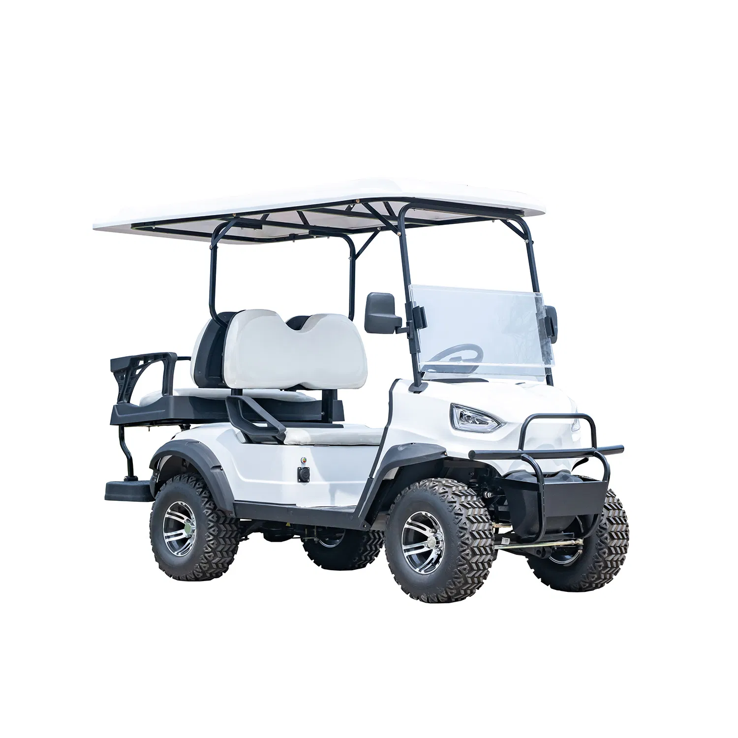 4-Seater Reception Hotel Airport Shuttle Electric Golf Cart, Low-Speed with Customizable Colors Golf Cart
