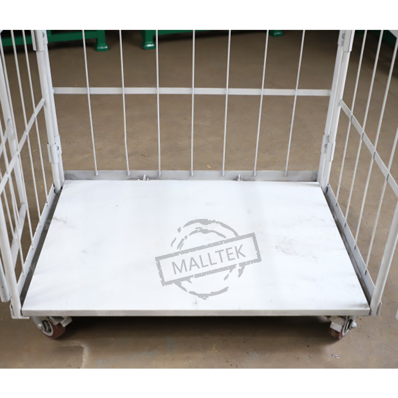 Industrial Transport Folding Nestable Metal Storage Roll Container Cart