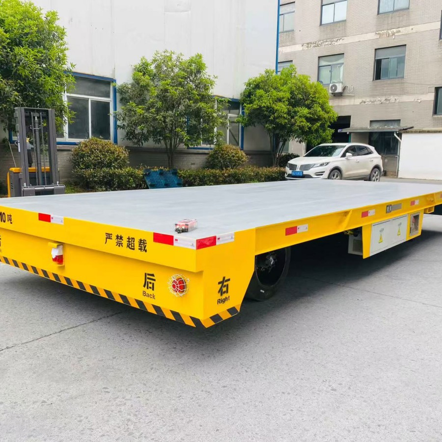 Heavy-Duty Electric Flat Cart for Industrial Warehousing and Transport