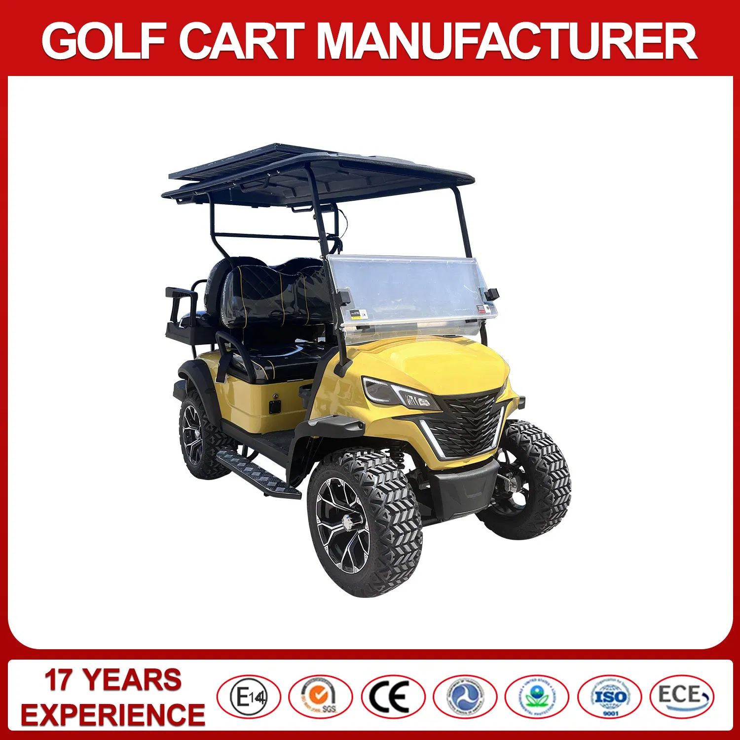 4-Seater Electric Shuttle Cart with 60km Range Airport/Hotel/Campus Transport