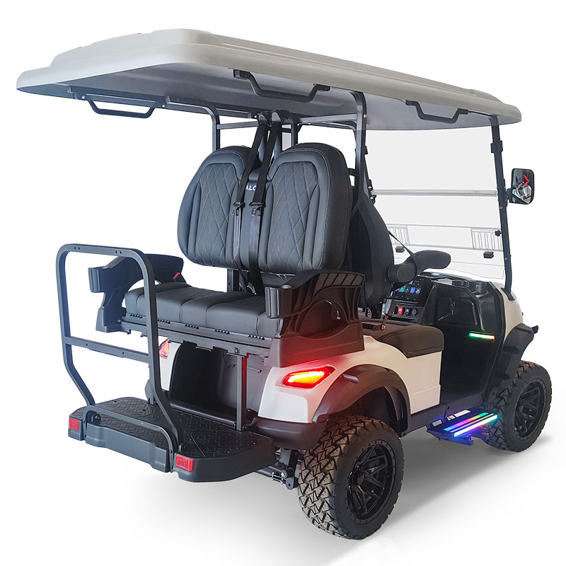 Durable Build Anti - Roll Bars Electric Golf Cart with High-Back Rest