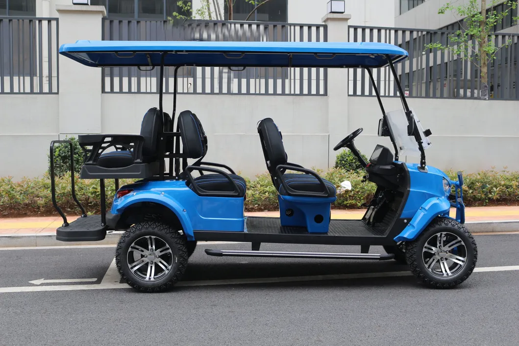 Blue Golf Cart View 5