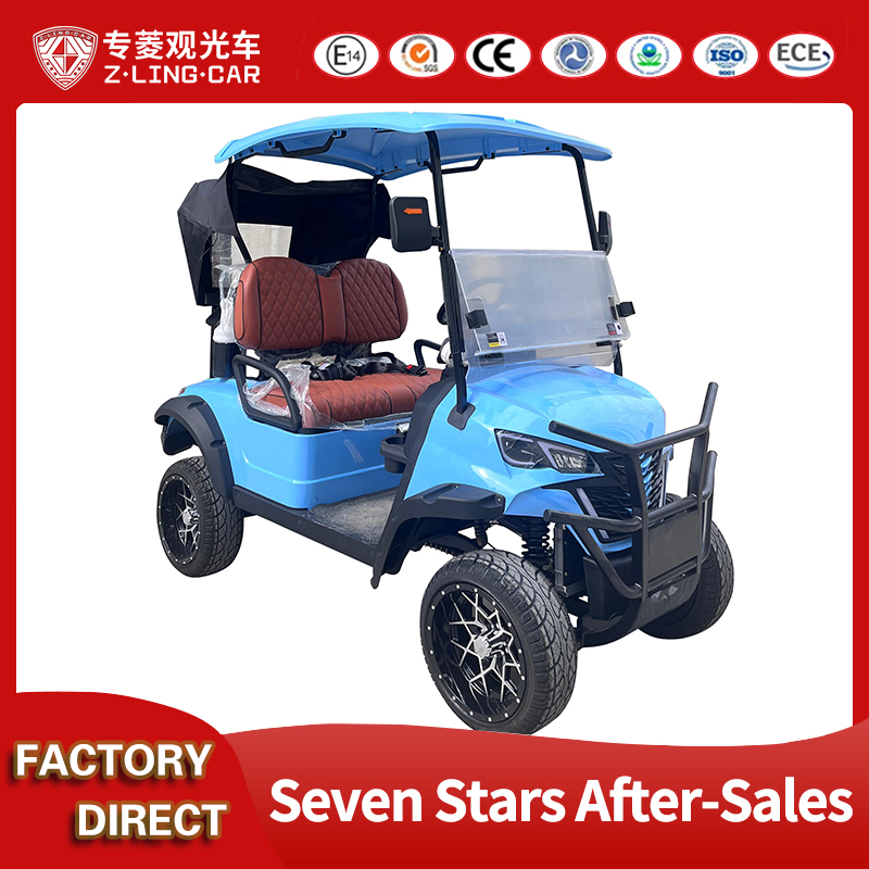 Compact Folding 2-Seater Electric Golf Cart for off-Road Adventures